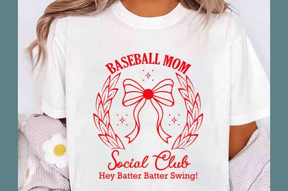 Baseball Mom Social Club SVG