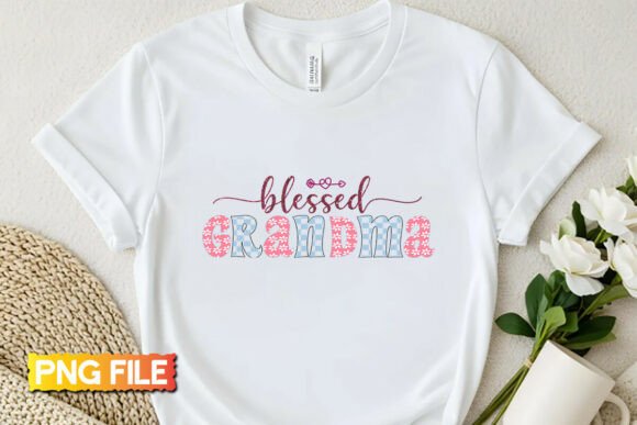 Blessed Grandma PNG, Mother’s Day Design