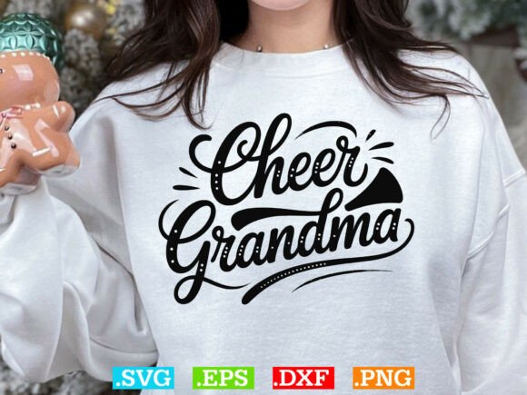 Cheer Grandma Shirt SVG, Cheerleading Mom