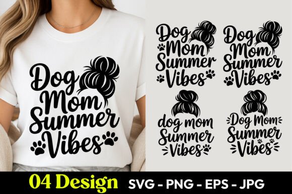 Dog Mom Summer Vibes SVG PNG
