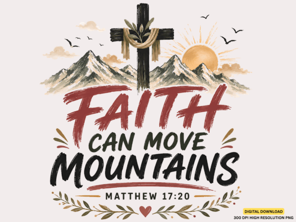 Faith Can Move Mountains PNG