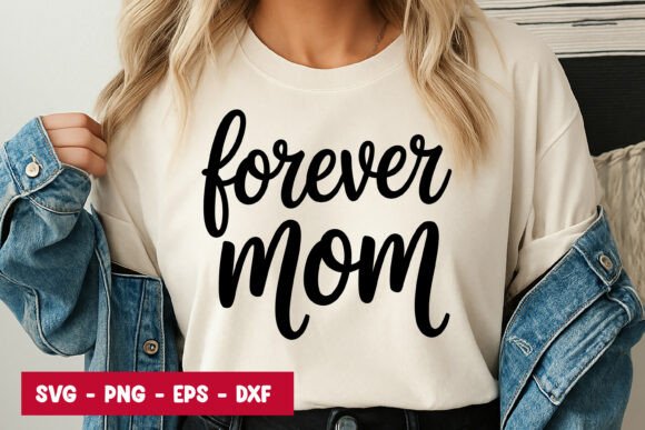 Forever Mom Script Typography SVG PNG