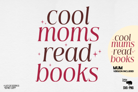 Mama Mom Mother Book SVG PNG