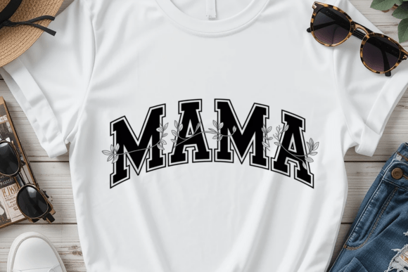 Mama Retro Mom Typography PNG SVG