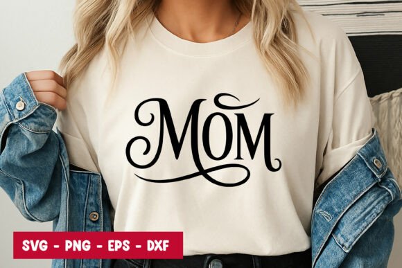 Mom Script Typography SVG PNG