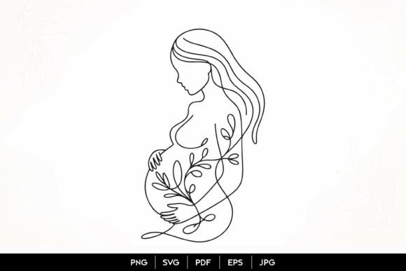 Pregnant Mother Line Art SVG: A Designer’s Embroidery Review