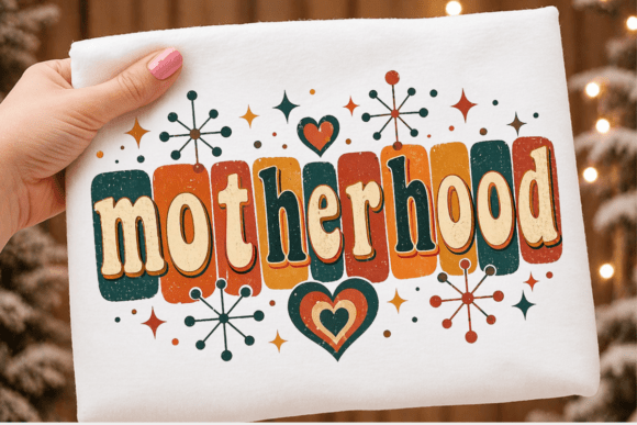 Retro Motherhood SVG PNG, Mom Png