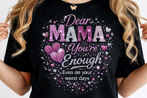 Rhinestone Dear Mama You’re Enough Even