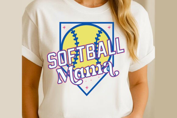 Softball Mama SVG, Softball Mom PNG