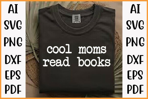 Trendy Retro Mom PNG, Book Lover Mom PNG