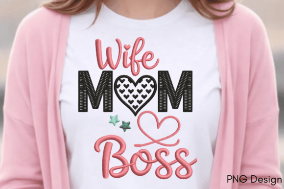 Wife Mom Boss PNG, Mother’s Day PNG